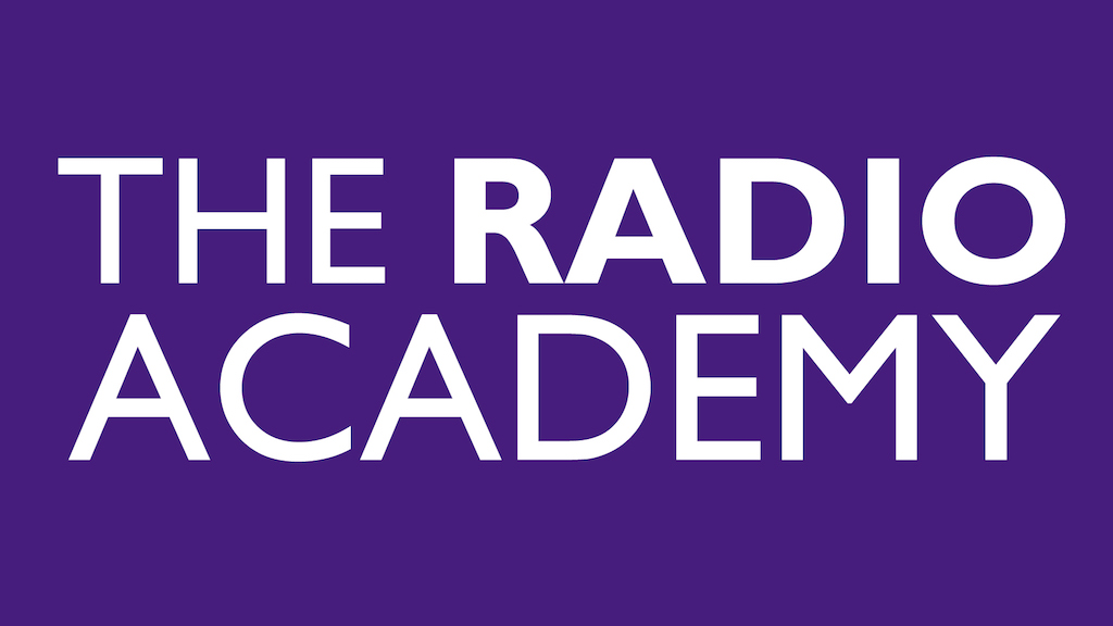 This is a purple background with the words The Radio Academy in white text.
