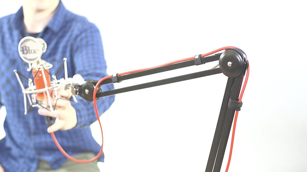 This is an image of the Rode PSA1 Boom Arm & Samson SP01 Shock Mount (Close Up)
